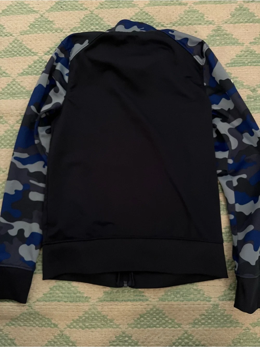 Champion Kids Navy Blue Jacket with Blue Camo Sleeves